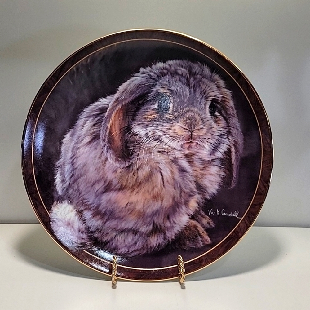 "Tail Feathers" Bunny Tales Collector's Plate by Bradford Exchange
